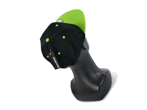 CZAPKA FULLCAP  SNAPBACK GREEN BLACK CZAPKA Z DASZKIEM CZARNO ZIELONA 2.JPG