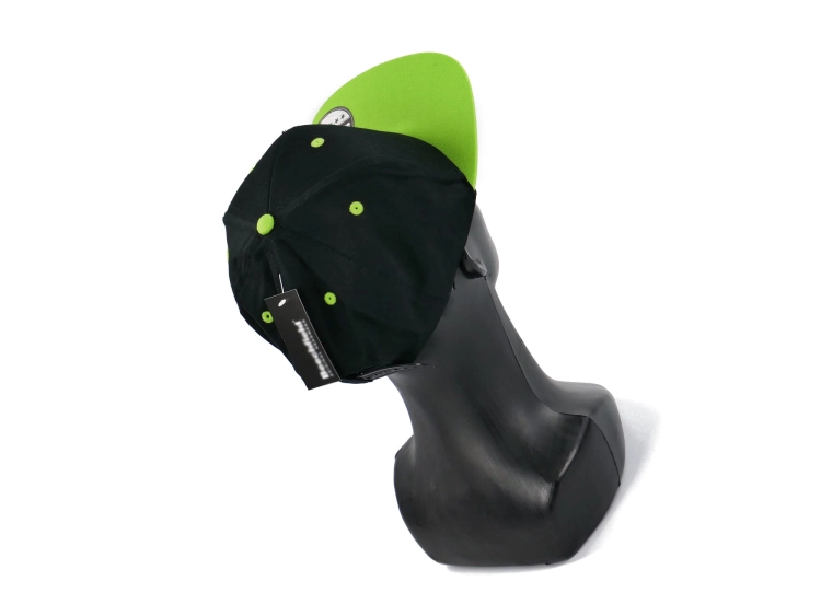CZAPKA FULLCAP  SNAPBACK GREEN BLACK CZAPKA Z DASZKIEM CZARNO ZIELONA 2.JPG