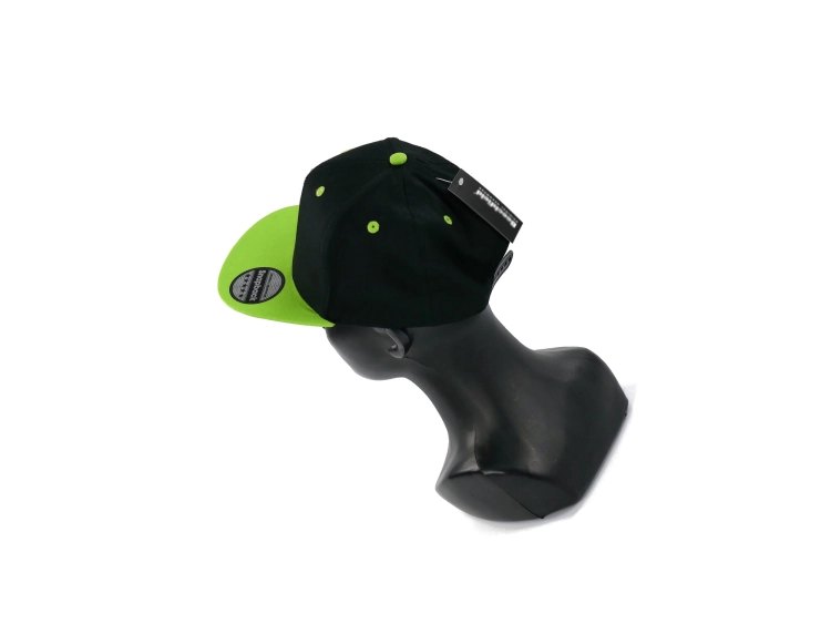 CZAPKA FULLCAP  SNAPBACK GREEN BLACK CZAPKA Z DASZKIEM CZARNO ZIELONA 3.JPG