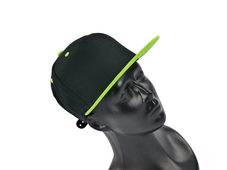 CZAPKA FULLCAP  SNAPBACK GREEN BLACK CZAPKA Z DASZKIEM CZARNO ZIELONA 6.JPG