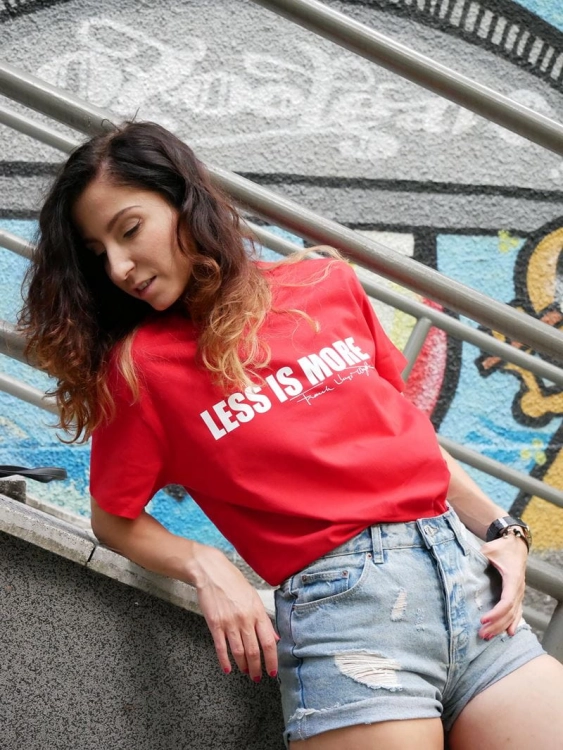 t-shirt-dzieciecy-luzny-czerwony