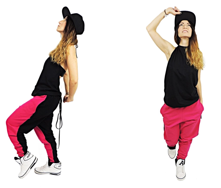 baggy-rozowe-czarne-na-taniec