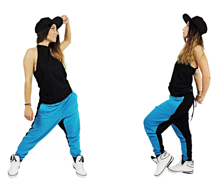 spodnie-street-dance-turkusowe-damskie-baggy