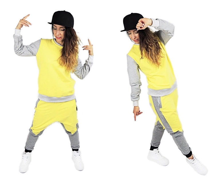 dziewczece-ubrania-na-hiphop-dres-zolty