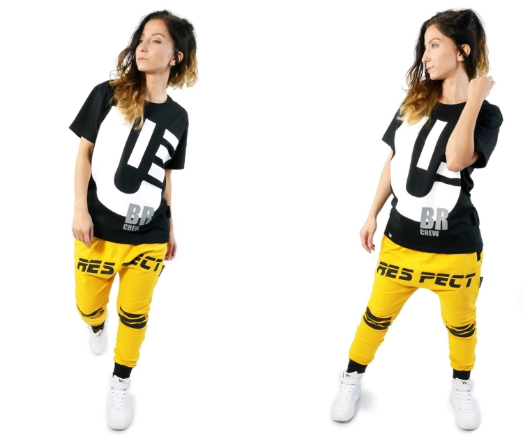 dresy-zolte-na-fitness-damskie