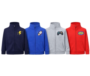 BLUZY ROZPINANE ZE STÓJKĄ DZIECIĘCE-  ROZPINANE DO PERSONALIZACJI 