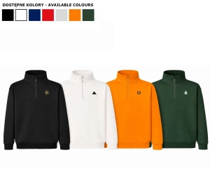  BLUZA MĘSKA ZAMEK POD SZYJĄ PREMIUM 290G DO PERSONALIZACJI