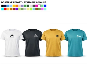 T-SHIRT MĘSKI DO PERSONALIZACJI / DO WŁASNEGO NADRUKU / WŁASNE LOGO