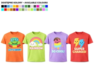 T-SHIRT DZIECIĘCY / MŁODZIEŻOWY DO PERSONALIZACJI / DO WŁASNEGO NADRUKU / WŁASNE LOGO